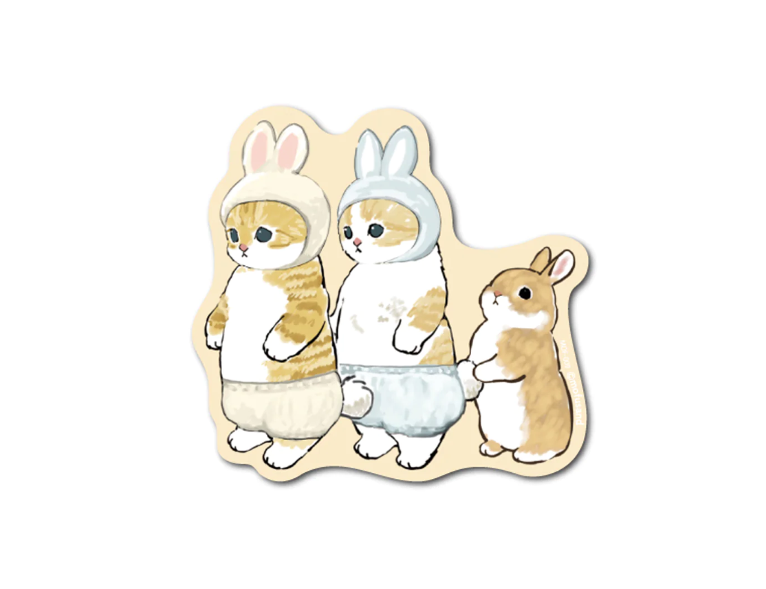 Mofusand Bunny Costume Sticker