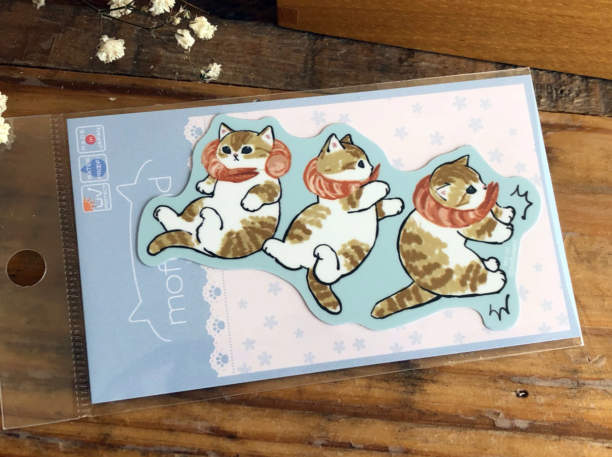 Mofusand Cat Shrimp Sticker