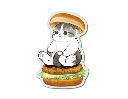 Mofusand Hamburger Sticker