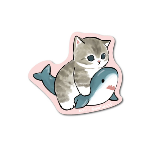 Mofusand Shark Sticker Small