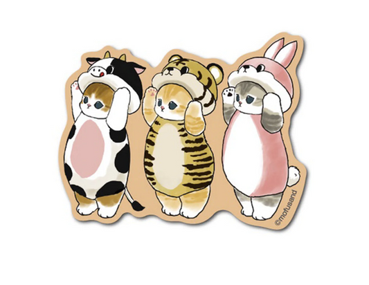 Mofusand Animal Costume Sticker