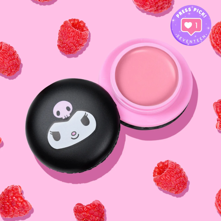Macaron Lip Balm Kuromi - Raspberry Cream Puff
