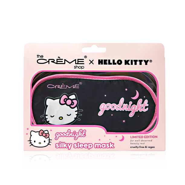 Hello Kitty Goodnight Black Silky Sleep Mask