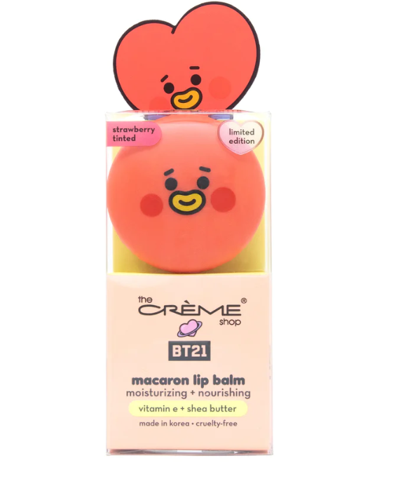 Lip Balm BT21 TATA Macaron - Strawberry Tinted